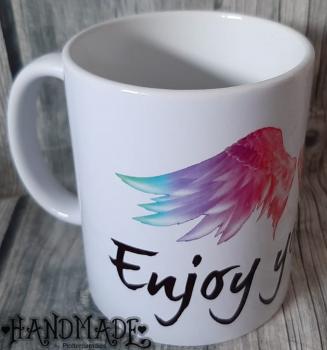 Kaffeebecher Kaffeetasse Enjoy